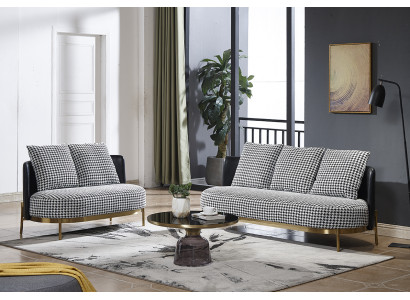 Sëtzgarnitur 321 Sëtzer Set Design Sofa Polster Couchen Canapé Modern Luxus Nei