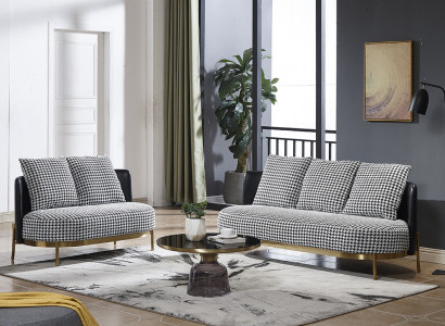 Sëtzgarnitur 321 Sëtzer Set Design Sofa Polster Couchen Canapé Modern Luxus Nei