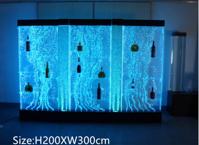 Waasser Mauer Bar Theke Regal Led Waassersail Restaurant Dekoratioun