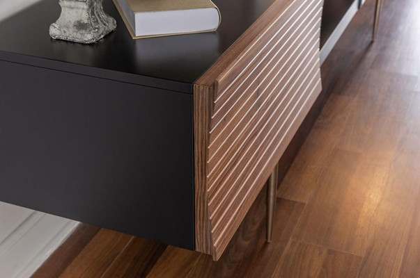 RTV Lowboard Fernseherständer Regal Sideboard Holz Modern Braun Wunnzëmmer