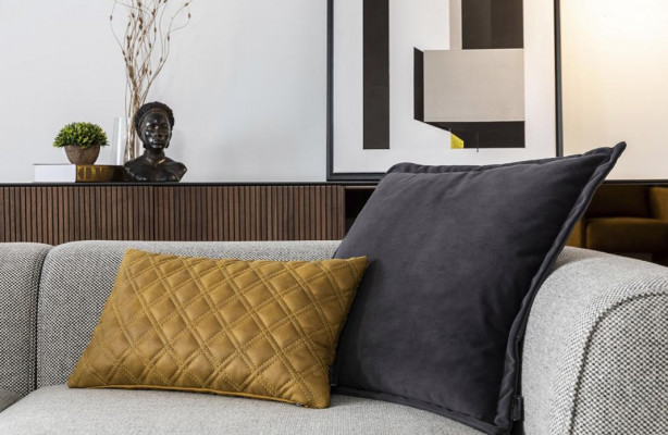 Dreisëtzer Canapé 3 Sëtzer Stoffcanapé Canapéë Modern Gro Stoff Couch Nei