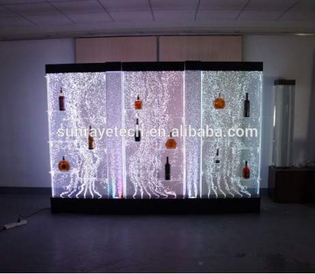 LED Regal Bar Waasserwand Deko Säule beliichte Waasserwänn Bar Theke