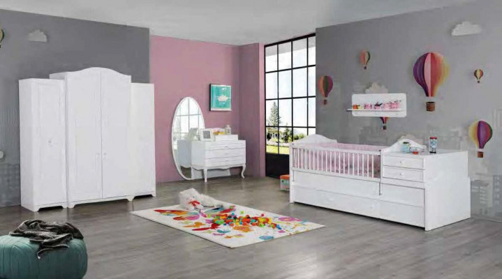 Modern Kommode Holz Schlofzëmmer Jugendkanner Zëmmer Wäiss Miwweldesign Nei