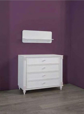Kannerzëmmer Modern Kommode mat Tiräng Miwwele Massivholz Designer Zëmmer Nei