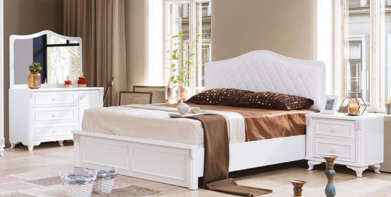 Duebelbett Bettrahmen Design Polster Nei Luxus Bett Schlofzëmmer Better Miwwelen