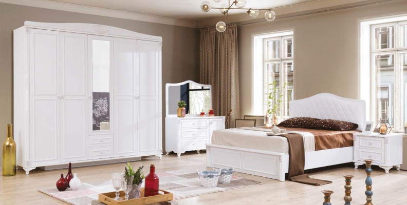 Wäissen Nuetsschaf, luxuriéist kompakten Design Schlofzëmmermiwwelen