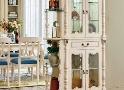 Vitrine Vitrinneschaf Wunnzëmmer Klassesch Glas Bar Holz Schaf Glasschaf
