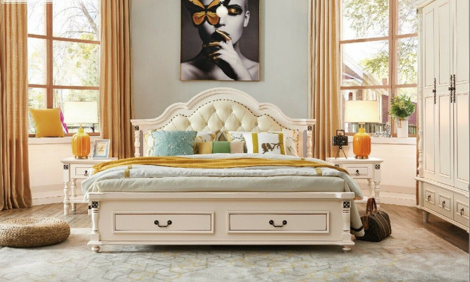 Holzbettsdesign Luxus Duebel Hotel Better Schlofzëmmer 180x200 cm Holz