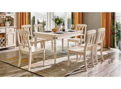 Iessdësch Iessdëscher Dëscher Kolonial Holz Design Klassesch Miwwelen Iesszëmmer Dësch