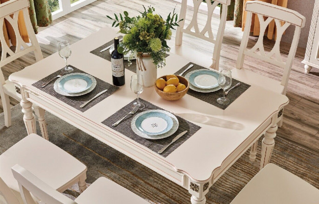 Iessdësch Iessdëscher Dëscher Kolonial Holz Design Klassesch Miwwelen Iesszëmmer Dësch