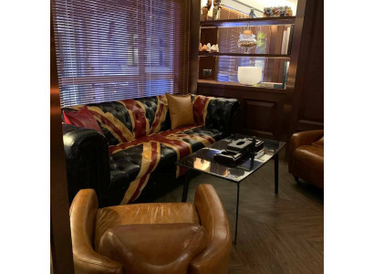 Jack Union Chesterfield Gepolsterte Sofa Couch 3 Sëtz Lieder Stil Luxus Gepolsterte Couch