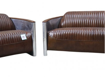 Sëtzgrupp 3+2 Sëtz Sofa Couchgarnitur Couch Sessel Lieder Vintage Retro NEI