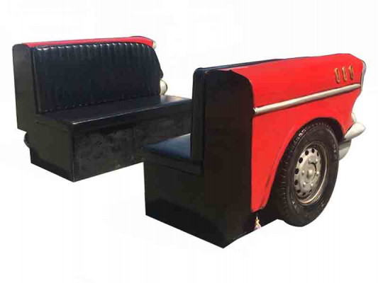 Duebel Autosofa Diner Sofa Couch Autosmöbel USA Ariichtung Deko Modell Lieder.