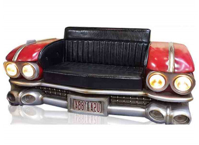 Sofa Auto Hallefsgeschier Ratro Cinema Canapé Polster Set Ledercanapé