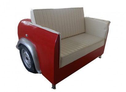 Cadillac Auto Autosofa Diner Sofa Canapé Auto Miwwel USA Ariichtung Dekor Modell