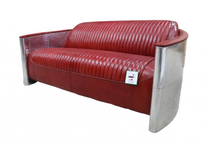 Liederdivan Canapé Polster Sofa Aluminium Dräisëtzer Vintage Luxus Miwwelen Sofas Nei