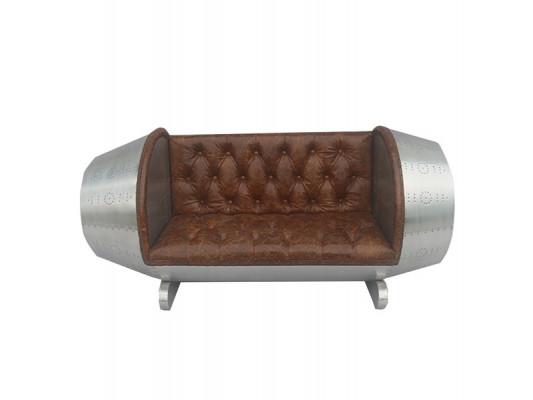 Aluminium Sofa Ledersofa Miwwel Fliger Düs Undriff Luxus Miwwel Jack Union Nei