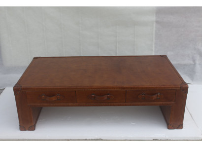Couchtisch Wohnzimmertisch Truhe Bäizelltësch am Vintage Dësch 147x85cm Lieder