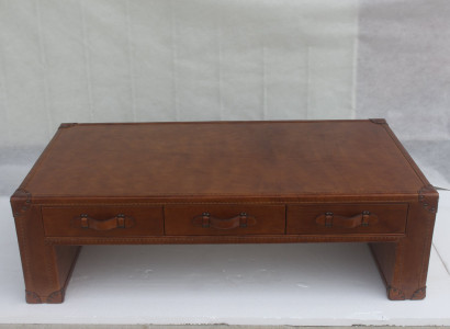 Couchtisch Wohnzimmertisch Truhe Bäizelltësch am Vintage Dësch 147x85cm Lieder