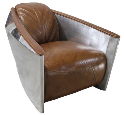 Léierfauteuil Fliger Aviator Fauteuil Loungenfauteuil Cocktailstull vintage