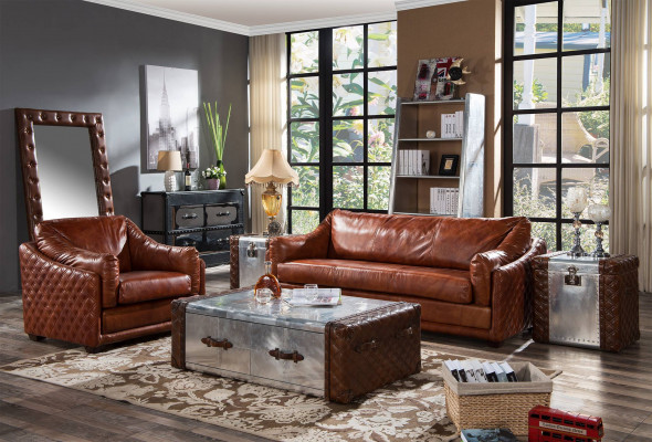 Couchtisch Luxusdesign Couch Dësch Sofa Dëscher Wunnzëmmer Säitendësch Aluminium