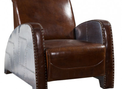 Cocktailssëtz Lieder Vintage Liederessel Sëtz Aviator Lounge Club Miwwelen Sofa