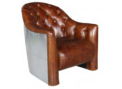 Aviator Chesterfield Vintage Liederstull Loungefautel Cocktailfautel vintage