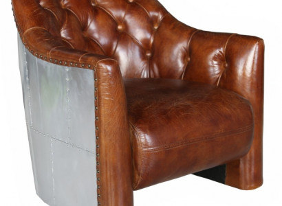 Aviator Chesterfield Vintage Liederstull Loungefautel Cocktailfautel vintage