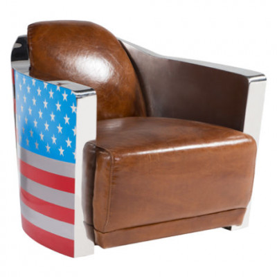 Echt Lieder Vintage Liederfauteuil Designsessel Rocket Union Jack Vintage