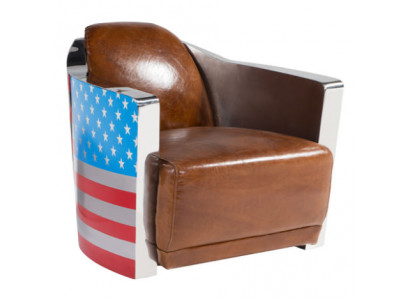 Echt Lieder Vintage Liederfauteuil Designsessel Rocket Union Jack Vintage
