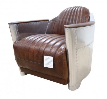 Club Fauteuil am Aviator-Stil Lounge Design Chrom Art Deco Lieder Cocktail