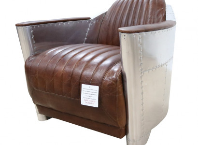 Club Fauteuil am Aviator-Stil Lounge Design Chrom Art Deco Lieder Cocktail
