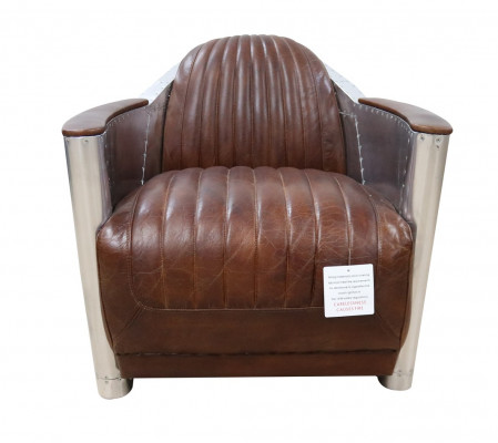 Club Fauteuil am Aviator-Stil Lounge Design Chrom Art Deco Lieder Cocktail