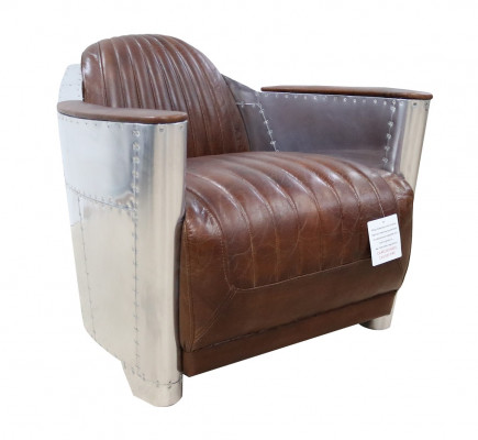 Club Fauteuil am Aviator-Stil Lounge Design Chrom Art Deco Lieder Cocktail