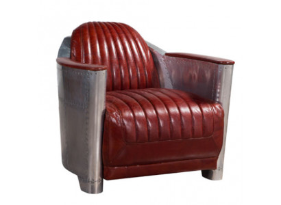 Canapé Fauteuil Echtlieder Couch Club Lounge Retro Aviateur Vintage Aluminium Fliger