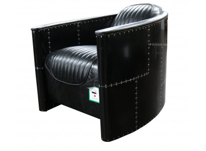 Aviator Canapé Fauteuil Club Lounge Vintage Aluminium Fliger Retro Echtlieder