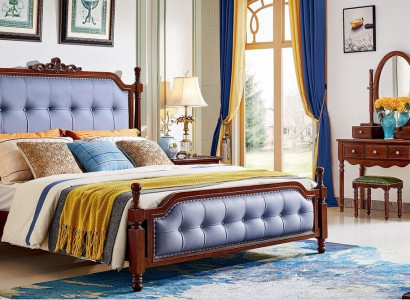 Design Schlofkummer Komplett Set Bett Nuetsdëscher Schminktisch 5 Deeler