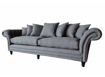 Chesterfield Couch Polster Sofas Klassesch Sofa 4 Sëtzer Couchen Gro
