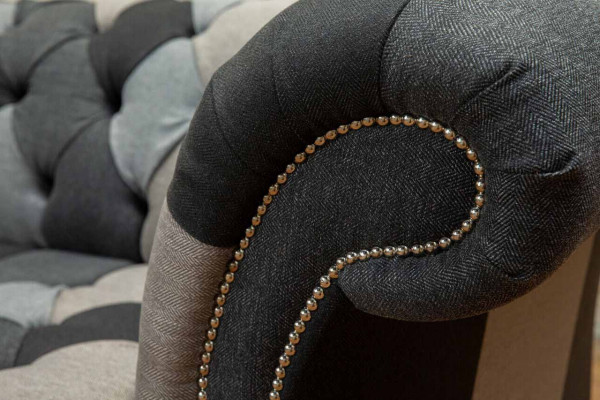 Modern Canapé 3 Sëtzer Chesterfield Dreisëtzer Wunnzëmmer Canapé Luxus Couch Stil