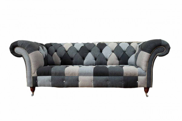 Modern Canapé 3 Sëtzer Chesterfield Dreisëtzer Wunnzëmmer Canapé Luxus Couch Stil