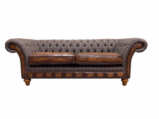 Wunnzëmmer Modern Sofa 3 Sëtzer Design Stil Miwwelen Chesterfield Sofas Gro Nei