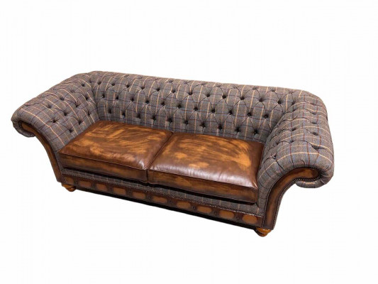 Wunnzëmmer Modern Sofa 3 Sëtzer Design Stil Miwwelen Chesterfield Sofas Gro Nei