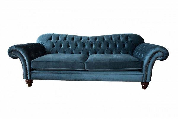 Türkesche Canapé Luxus Textil Chesterfield Canapéen Blo Polstersëtz Design