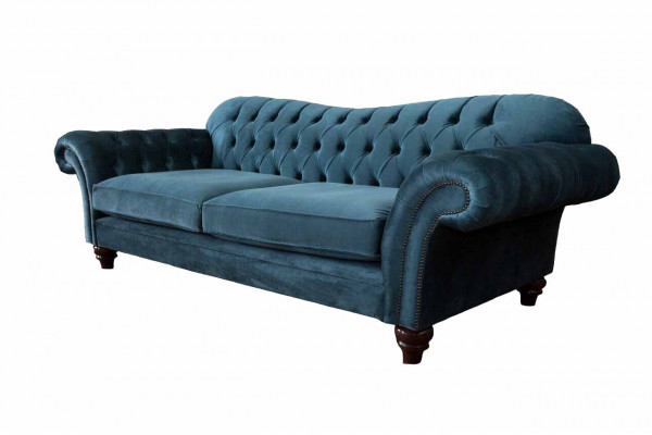 Türkesche Canapé Luxus Textil Chesterfield Canapéen Blo Polstersëtz Design