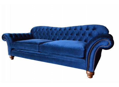 Dreiser Sofa 3 Sëtzer Sofas Blo Stoff Wunnzëmmer Luxus Sëtz xxl grouss