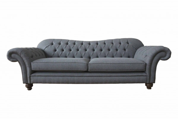 Moderm Canapé 3 Sëtzer Luxus Textil Sofa Gro Canapéë Polster Stoff Neid