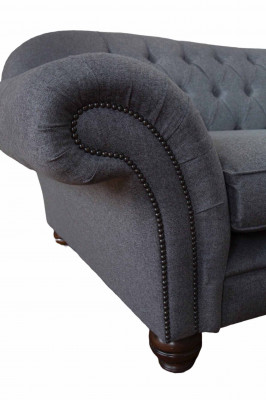 Moderm Canapé 3 Sëtzer Luxus Textil Sofa Gro Canapéë Polster Stoff Neid