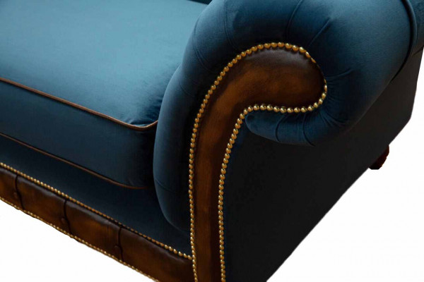 Design dräisëtzeger Canapé Polstersofa Chesterfield Zëmmer Miwwel Sëtzt