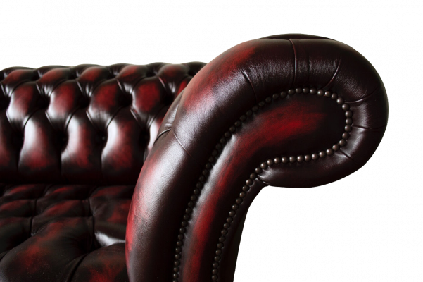 Chesterfield Lieder Sofa 3 Sëtz Braun Designer Couch Luxus Polster Nei