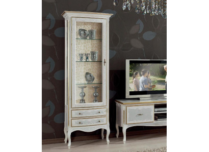 Wunnzëmmer rtv Vitrin tv Sideboard Schaf Dësch Vitrine Holz Miwwels Set 3tlg